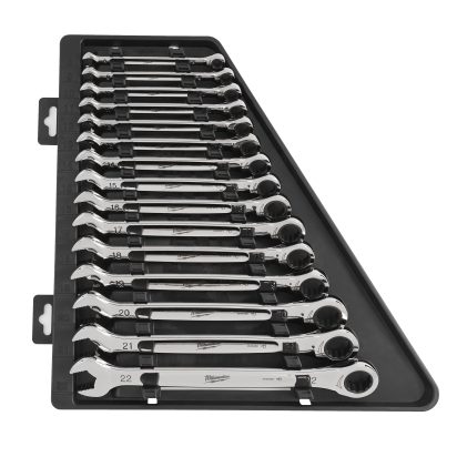15 pc Maxbite Ratchet Metric Combination Spanner Set - 1 pc