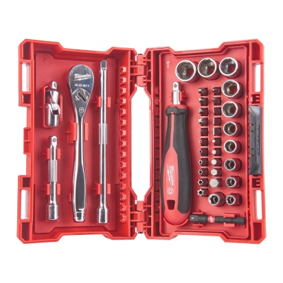 1/4" Ratchet & Driver & Socket set - 38pc