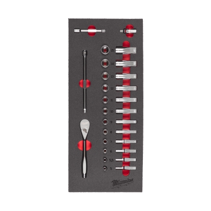 1/4" Ratchet and Socket Set Foam Insert