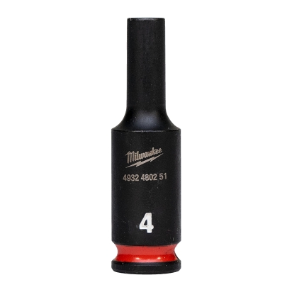 4 mm 1/4" impact socket deep - 1 pc