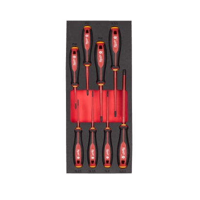 VDE Trilobe Screwdriver Set Foam Insert - 8 pcs