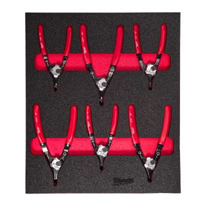 6 pc Circlip Pliers Foam Insert Set