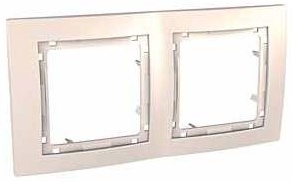SCHN UNICA COLORS RÁMEČEK 2-NÁSOB MARFIL MGU4.004.25