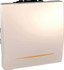 SCHN UNICA SPÍNAČ Ř.2SS 16A 2MOD ŠROUB LED SIG KONTROLKA MARFIL MGU3.262.25S