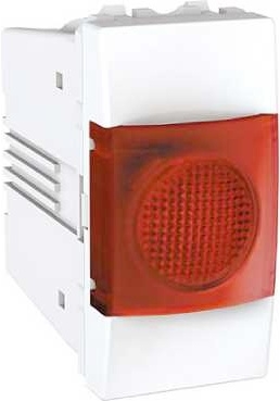 SCHN UNICA KONTROLKA 1MOD ČERVENÁ/POLAR MGU3.775.18R