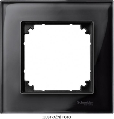 SCHN MERTEN M-ELEGANCE SKLO RÁMEČEK 1-NÁSOB ONYX BLACK MTN404103