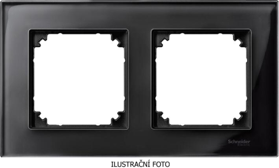 SCHN MERTEN M-ELEGANCE SKLO RÁMEČEK 2-NÁSOB ONYX BLACK MTN404203