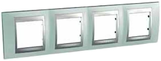 SCHN UNICA TOP RÁMEČEK 4-NÁSOB VOD FLUOR GREEN/ALU MGU66.008.094