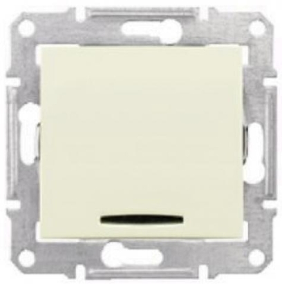 SCHN SEDNA SPÍNAČ Ř.1/0SO 10A BEZŠROUB BEIGE SDN1600147