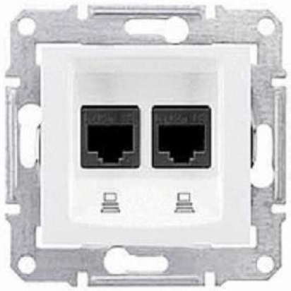 SCHN SEDNA ZÁSUVKA DAT 2XRJ45, CAT6, STP, POLAR SDN5000121