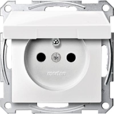 SCHN MERTEN SYSTEM M ZÁSUVKA S VÍČKEM 16A POLAR MTN2610-0319