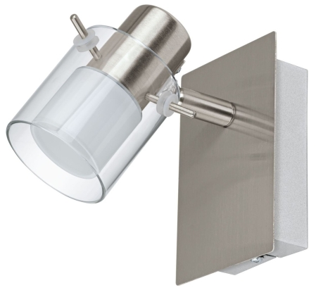 EGLO SVÍTIDLO LED 93817 SPARANO, PŘIS. BOD., 5W 480LM, WL/1 NIKL-MAT./ČIRÁ-BÍLÁ