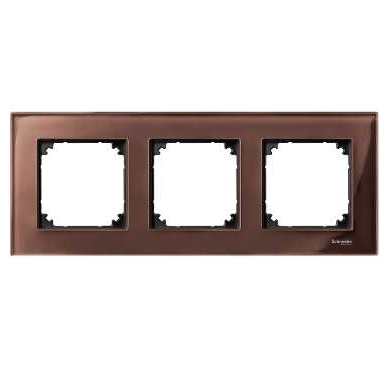 SCHN MERTEN M-ELEGANCE SKLO RÁMEČEK 3-NÁSOB MAHOGANY BROWN MTN4030-3215