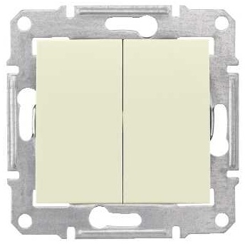 SCHN SEDNA SPÍNAČ Ř.5B 10A BEZŠROUB BEIGE SDN0600147