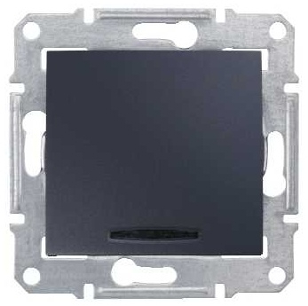SCHN SEDNA OVLADAČ Ř.1/0SO 10A BEZŠROUB GRAPHITE SDN1600170