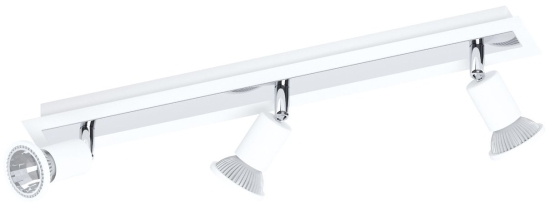 EGLO SVÍTIDLO LED 94961 SARRIA, 3X5W 1050LM 3000K GU10, PŘIS., BÍLÁ/CHROM