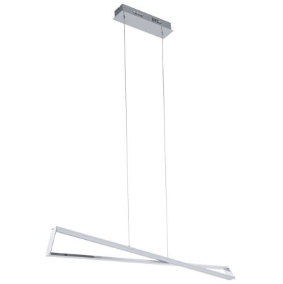 EGLO SVÍTIDLO LED 95566 AGRELA, 2X14,4W 3400LM 3000K, ZÁVĚS., CHROM/BÍLÁ