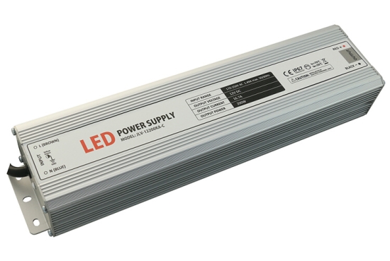 MCLED ZDROJ NAPÁJ.K LED 24VDC 200W 8,33A, IP67, KOV, ML-732.034.45.1