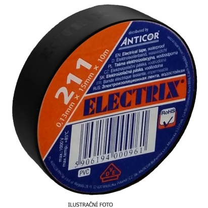 ANC PÁSKA PVC 211 ELECTRIX 19X20 ČERNÁ