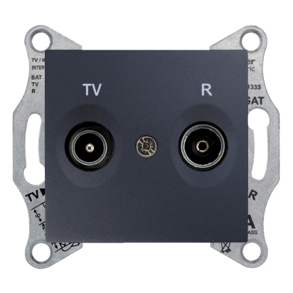 SCHN SEDNA ZÁSUVKA TV+R KONC. GRAPHITE SDN3301670
