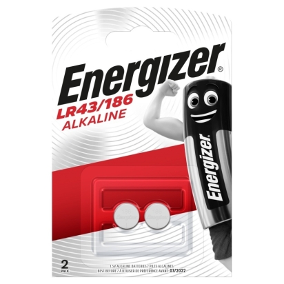 ENR BATERIE LR43/186 ALKAL. 1,5V BL2, 623057