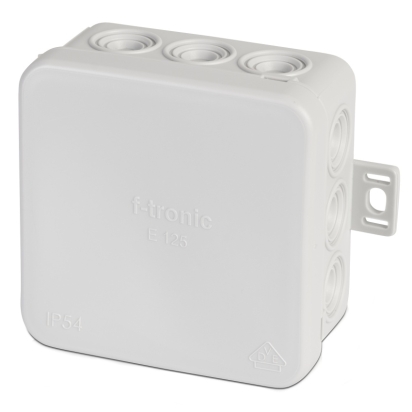 EST FTR KRABICE E125(A8), NÁST., 75X75X40MM, IP54, ŠEDÁ