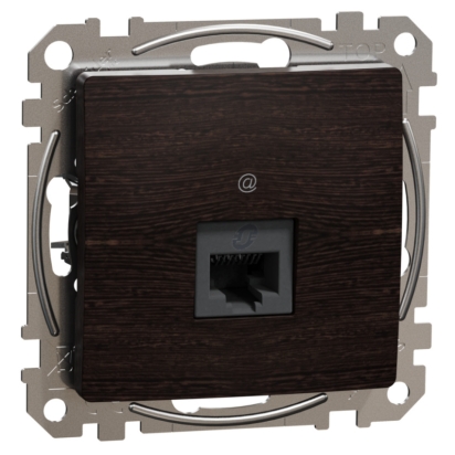 SCHN SEDNA ELEMENTS ZÁSUVKA DAT. 1XRJ45 KAT. 5E UTP, WENGE SDD181451