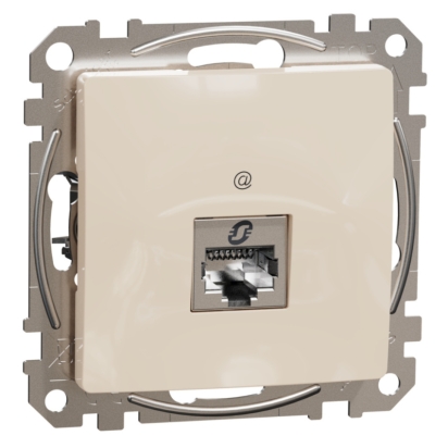 SCHN SEDNA DESIGN ZÁSUVKA DAT. 1XRJ45 KAT. 6 STP, BÉŽOVÁ SDD112461S