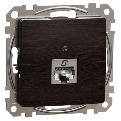 SCHN SEDNA ELEMENTS ZÁSUVKA DAT. 1XRJ45 KAT. 6 STP, WENGE SDD181461S