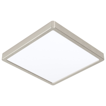 EGLO SVÍTIDLO LED 99242 FUEVA 5 20W 2300LM 3000K IP20 HRAN.STROP.OCEL, MAT.NIKL, 285X285