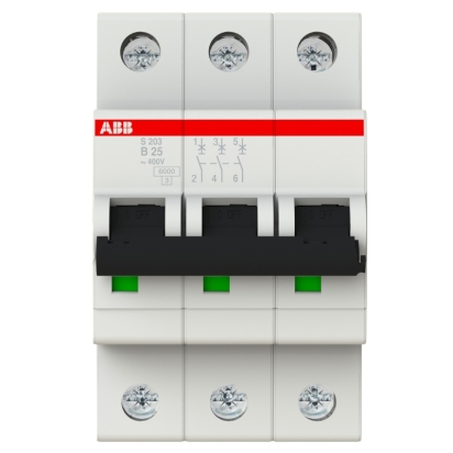 ABB JISTIČ S 203 B25 3F 25A B 6KA