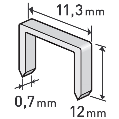 MDB SPONY 12MM 11,3X0,52X0,70MM BAL. 1000KS 8852504