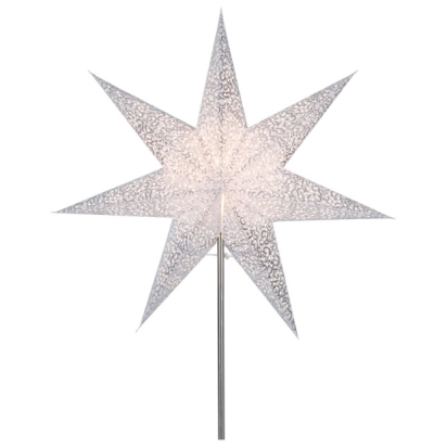 STAR HVĚZDA ANTIQUE BÍLÁ ZÁVĚS. 48CM 236-83