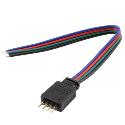 FK KABEL NAPÁJECÍ PRO RGB S KONEKTOREM RM2,54-4P 1X VIDLICE 15CM PLOCHÝ 4738018