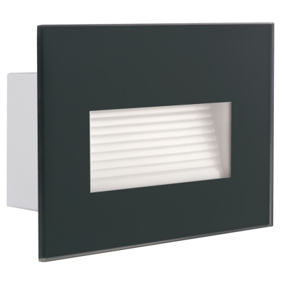 KAN SVÍTIDLO LED GLASI P NW-GR 3W 4000K 140LM IP44 VEST. GRAFIT HLIN. SLITINA 33695