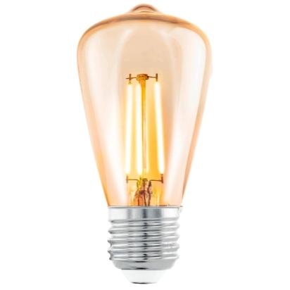 EGLO ZRDOJ LED 110054 E27-LED-ST48 E27 4W 270LM 2200K FILAMENT SKLO JANTAROVÁ