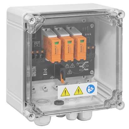 SSY WEID SKŘÍŇ KOMBI DC 1 PV STRING 2XIN/1MPPT SPD 1+2 (BEZ POJ.) VÝSTUP VÝVODKY 2791930000