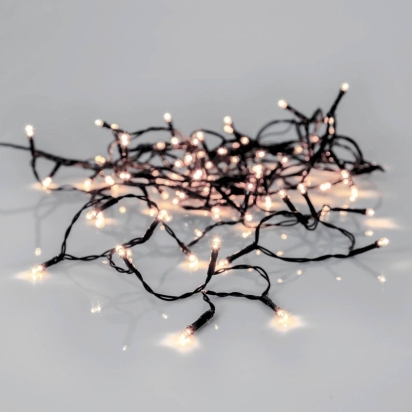 EGLO STAR LED ŘETĚZ 410841 CRISPY ICE WHITE 5,6M 80X0,064W TEPLÁ BÍLÁ 230VAC IP44 ČERNÁ