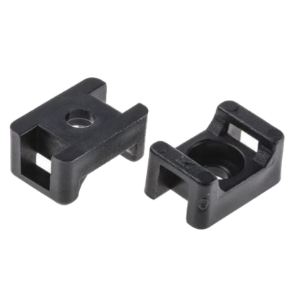 TECH SEDLO KABELOVÉ KAPSC 5 ČERNÉ PRO PÁSKY ŠÍŘE MAX. 4,8MM OTVOR 3,7MM (HC-1)