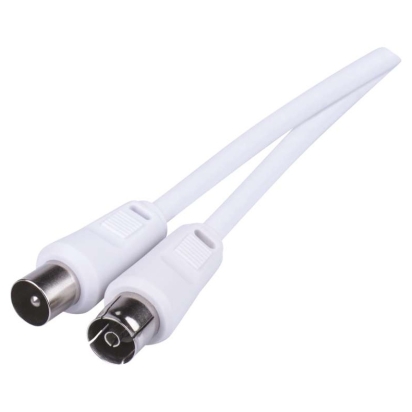 EMOS KABEL ANTÉNNÍ KOAXIÁLNÍ STÍNĚNÝ 15M ROVNÉ VIDLICE SB3015