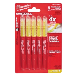 INKZALL Highlighters Yellow - 5pc