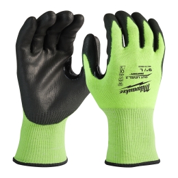 Bulk Hi-Vis Cut C Gloves - 9/L - 144pc