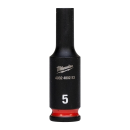 5 mm 1/4" impact socket deep - 1 pc