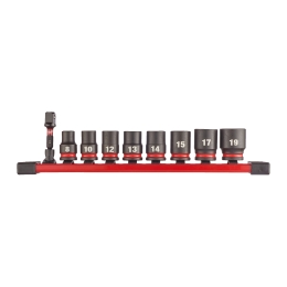 3/8" impact socket STD set-9pc