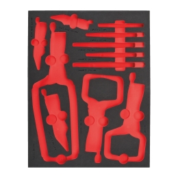 Empty 11 pc Grip Pliers Set Foam Insert