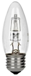 TUN ŽÁROVKA HALOGEN SVÍČKOVÁ 28W HALO C CL E27 240V 76929