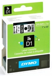 DYMO PÁSKA 53713 - 24MM X 7M ČERNÁ/BÍLÁ S0720930