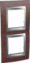 SCHN UNICA TOP RÁMEČEK 2-NÁSOB SVIS TABACO/ALU MGU66.004V.0M4
