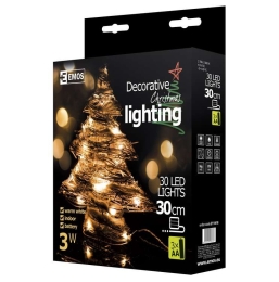 EMOS VÁNOČNÍ OSVĚTLENÍ 30L XMAS RATTAN TREE IP20 WW ZY1418