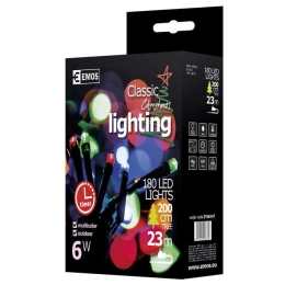 EMOS VÁNOČNÍ OSVĚTLENÍ 180LED ČASOVAČ 18M IP44 MC ZY0814T